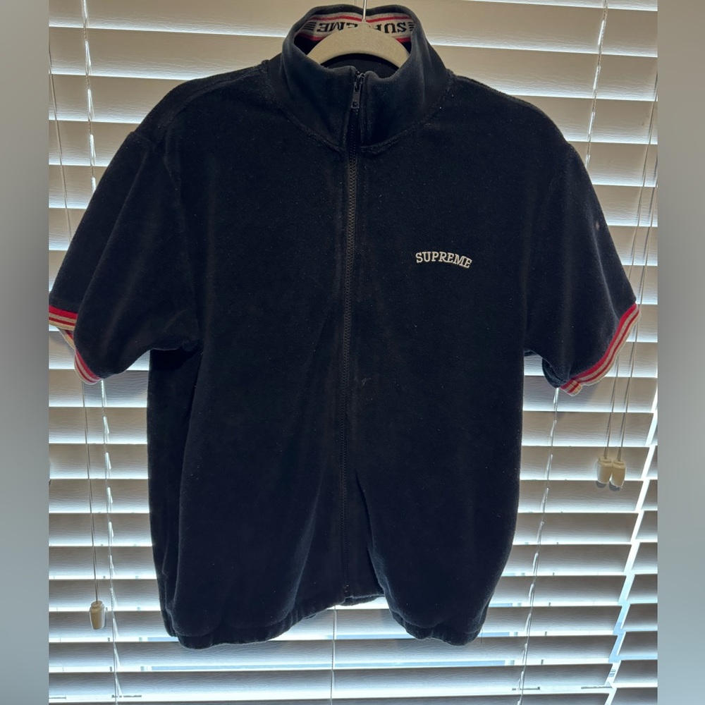 Supreme Zip Up Fleece Shirt Medium
